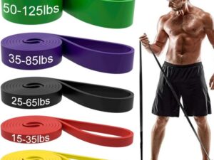 KipFit 5pcs Pull Up Bands, Resistance Bands, Pull Up Assistance Bands Set for Men & Women, Exercise Workout Bands for Working Out, Body Stretching, Physical Therapy, Muscle Training