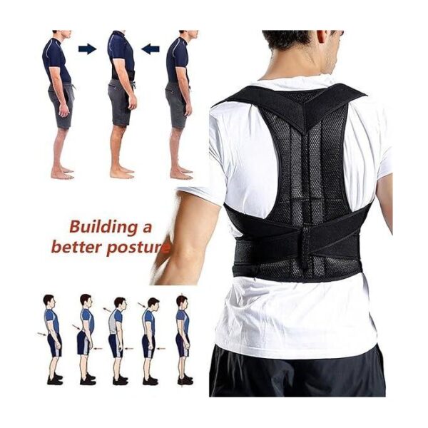 Posture Corrector Men Women Back Brace For Upper And Lower Full Back Support Straightener Support Provides Neck,Shoulder Pain Relief ,Back Straightener, Scoliosis And Hunchback Correction, Spine Corrector, Adjustable Posture Trainer - Image 2