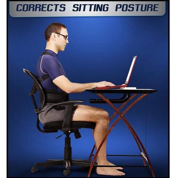 Posture Corrector Men Women Back Brace For Upper And Lower Full Back Support Straightener Support Provides Neck,Shoulder Pain Relief ,Back Straightener, Scoliosis And Hunchback Correction, Spine Corrector, Adjustable Posture Trainer - Image 3