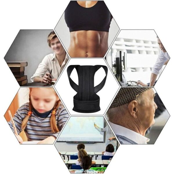 Posture Corrector Men Women Back Brace For Upper And Lower Full Back Support Straightener Support Provides Neck,Shoulder Pain Relief ,Back Straightener, Scoliosis And Hunchback Correction, Spine Corrector, Adjustable Posture Trainer - Image 5