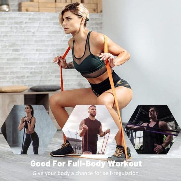 KipFit 5pcs Pull Up Bands, Resistance Bands, Pull Up Assistance Bands Set for Men & Women, Exercise Workout Bands for Working Out, Body Stretching, Physical Therapy, Muscle Training - Image 6