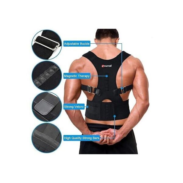 Posture Corrector Men Women Back Brace For Upper And Lower Full Back Support Straightener Support Provides Neck,Shoulder Pain Relief ,Back Straightener, Scoliosis And Hunchback Correction, Spine Corrector, Adjustable Posture Trainer - Image 6