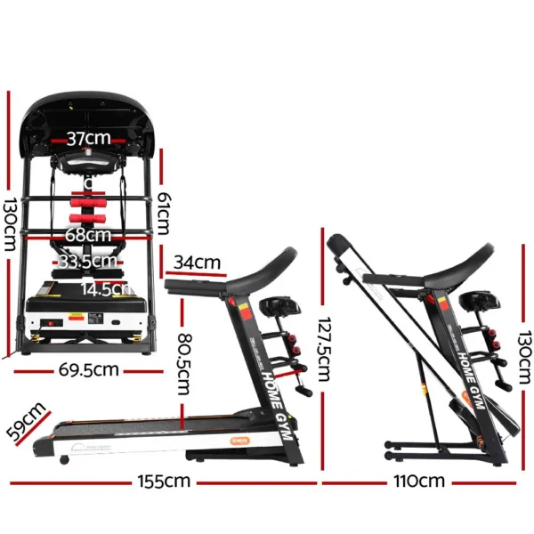 Heavy Duty EVERFIT Treadmill – Model S9002 3.5HP, Auto Incline, Multi-Function - Image 4